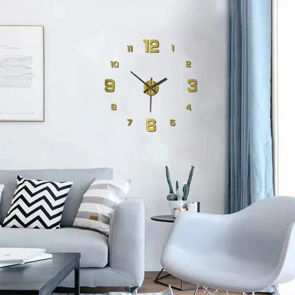 Creative Frameless DIY Wall Clock