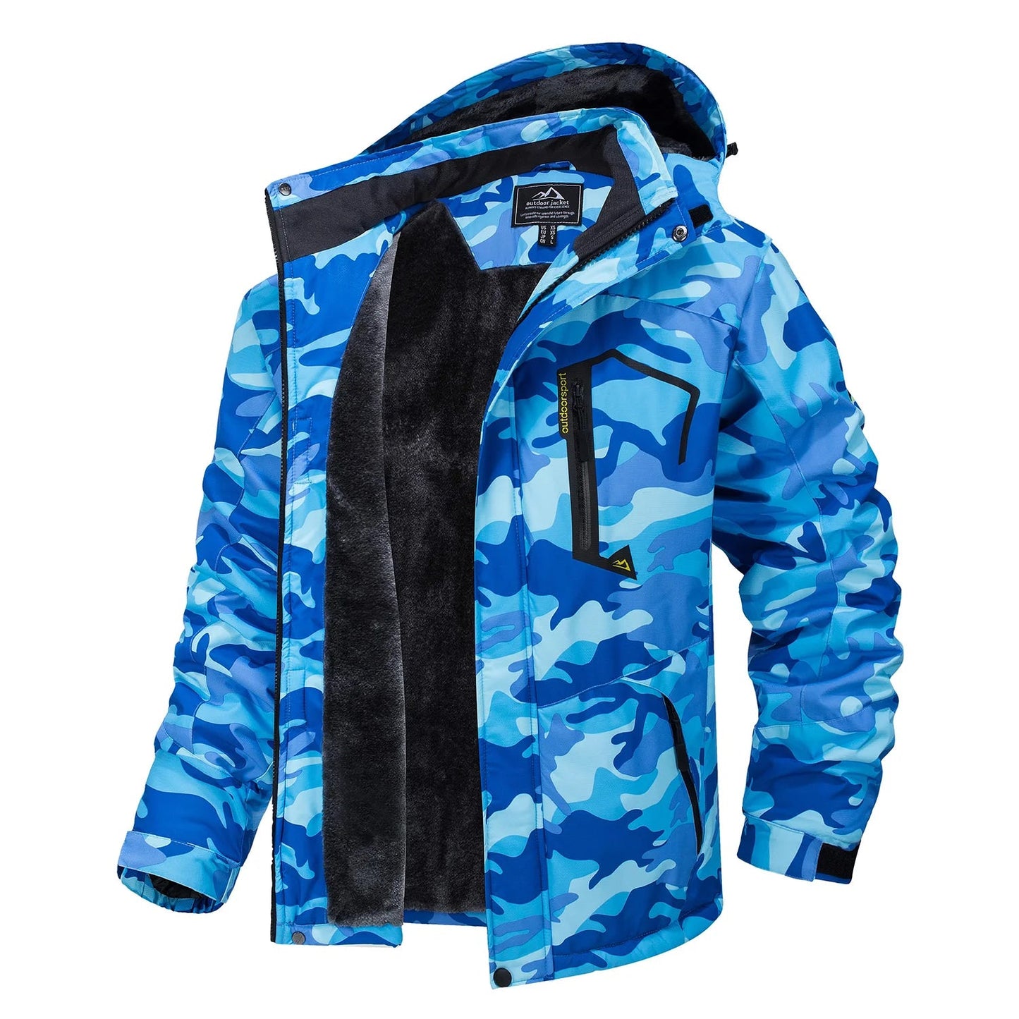 Women Winter Fashion Ski Snowboard Jacket Thermal Fleece Waterproof Windbreaker Parka - Xnest