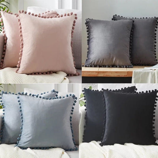 Velvet Solid Color Cushion Cover - Xnest