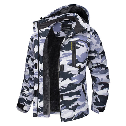 Women Winter Fashion Ski Snowboard Jacket Thermal Fleece Waterproof Windbreaker Parka - Xnest