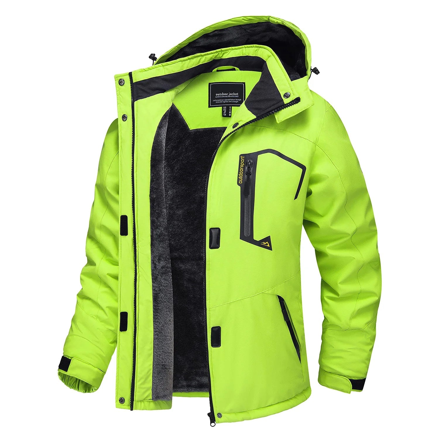 Women Winter Fashion Ski Snowboard Jacket Thermal Fleece Waterproof Windbreaker Parka - Xnest