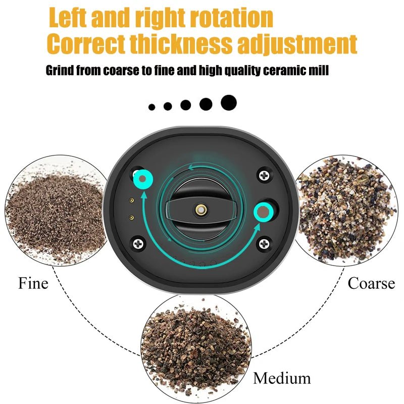 USB Rechargeable Electric Pepper and Salt Grinder - Xnest