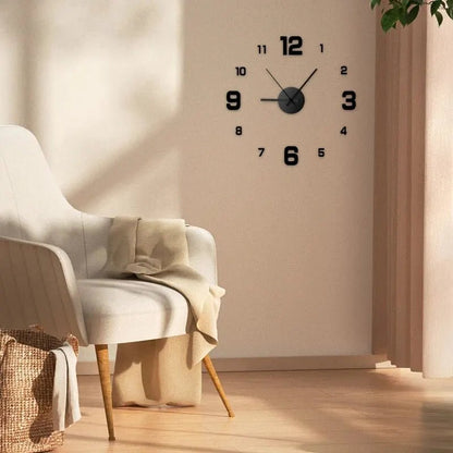 Creative Frameless DIY Wall Clock - Xnest