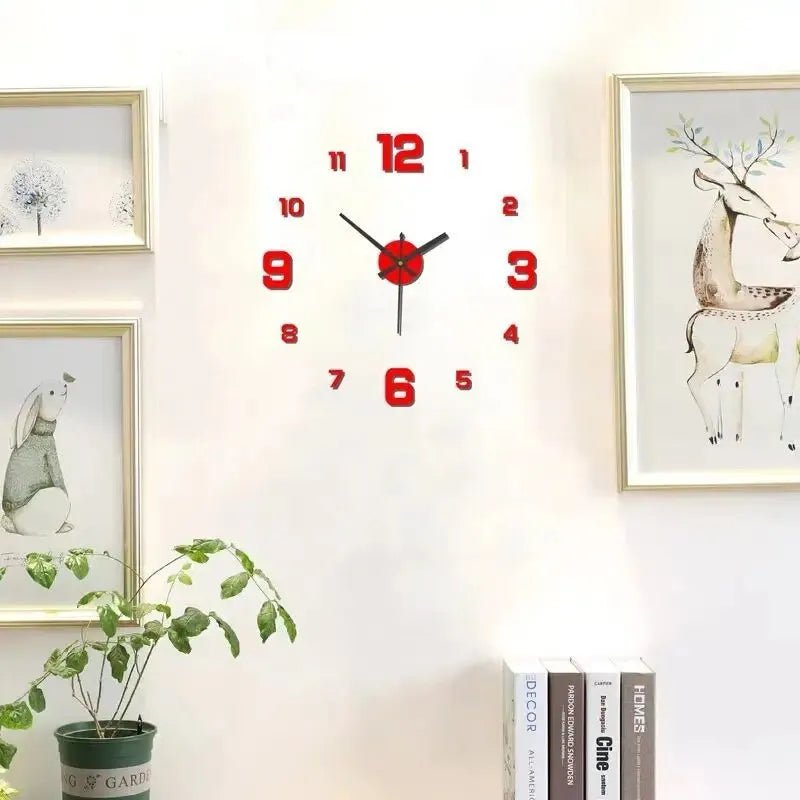 Creative Frameless DIY Wall Clock - Xnest